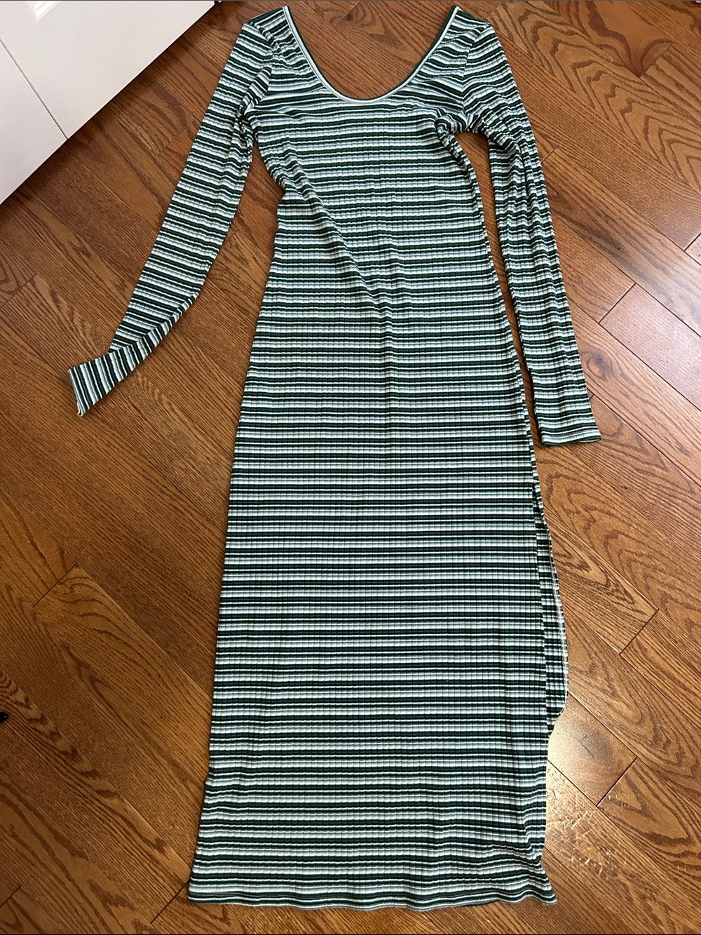 American Eagle Maxi Dress - Green/White
